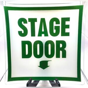 Stage Door Decorative Glass Plate